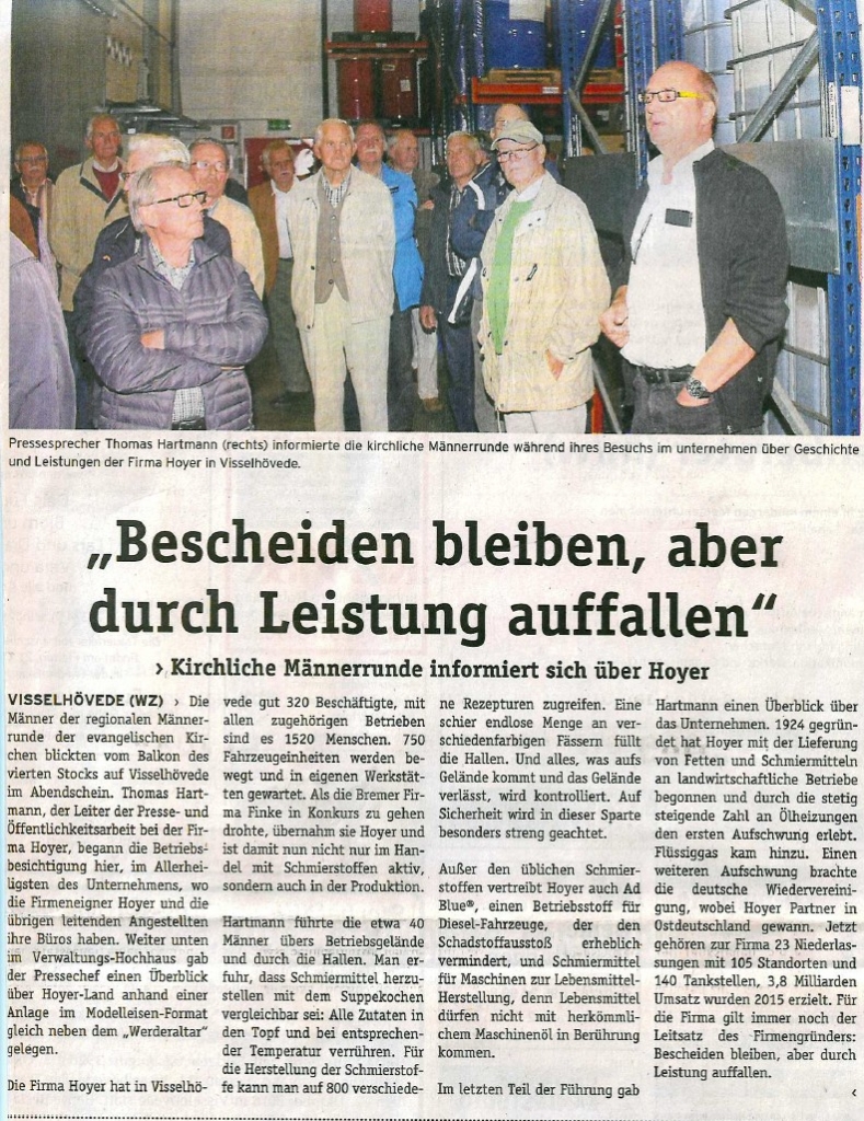 Führung für 40 interessierte besucher organisiert