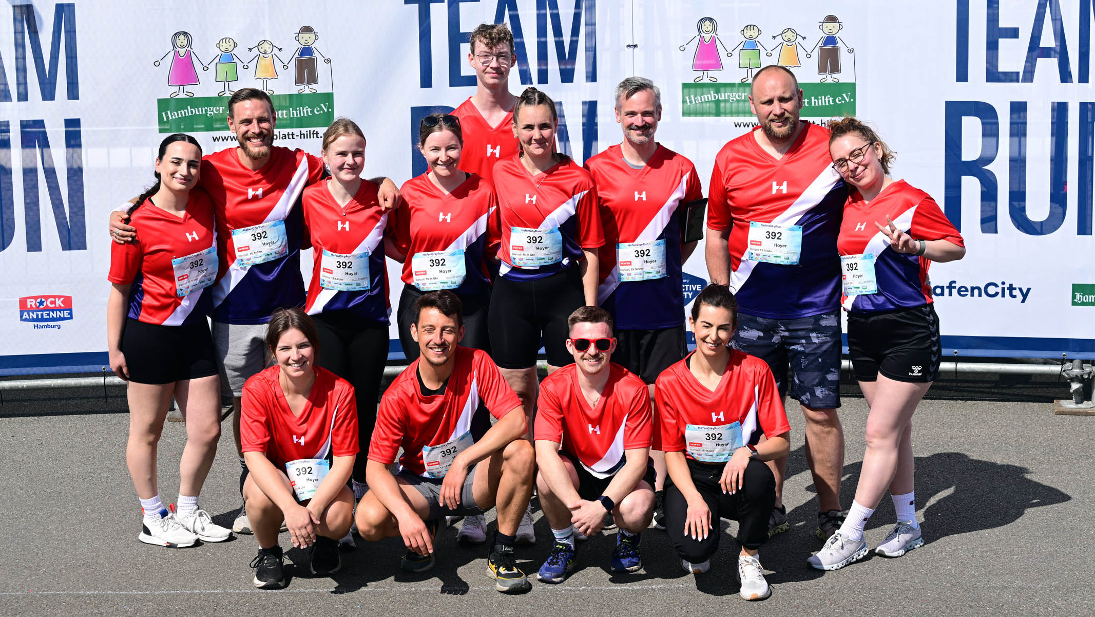 Firmenmannschaft nimmt am Hafen City Run teil