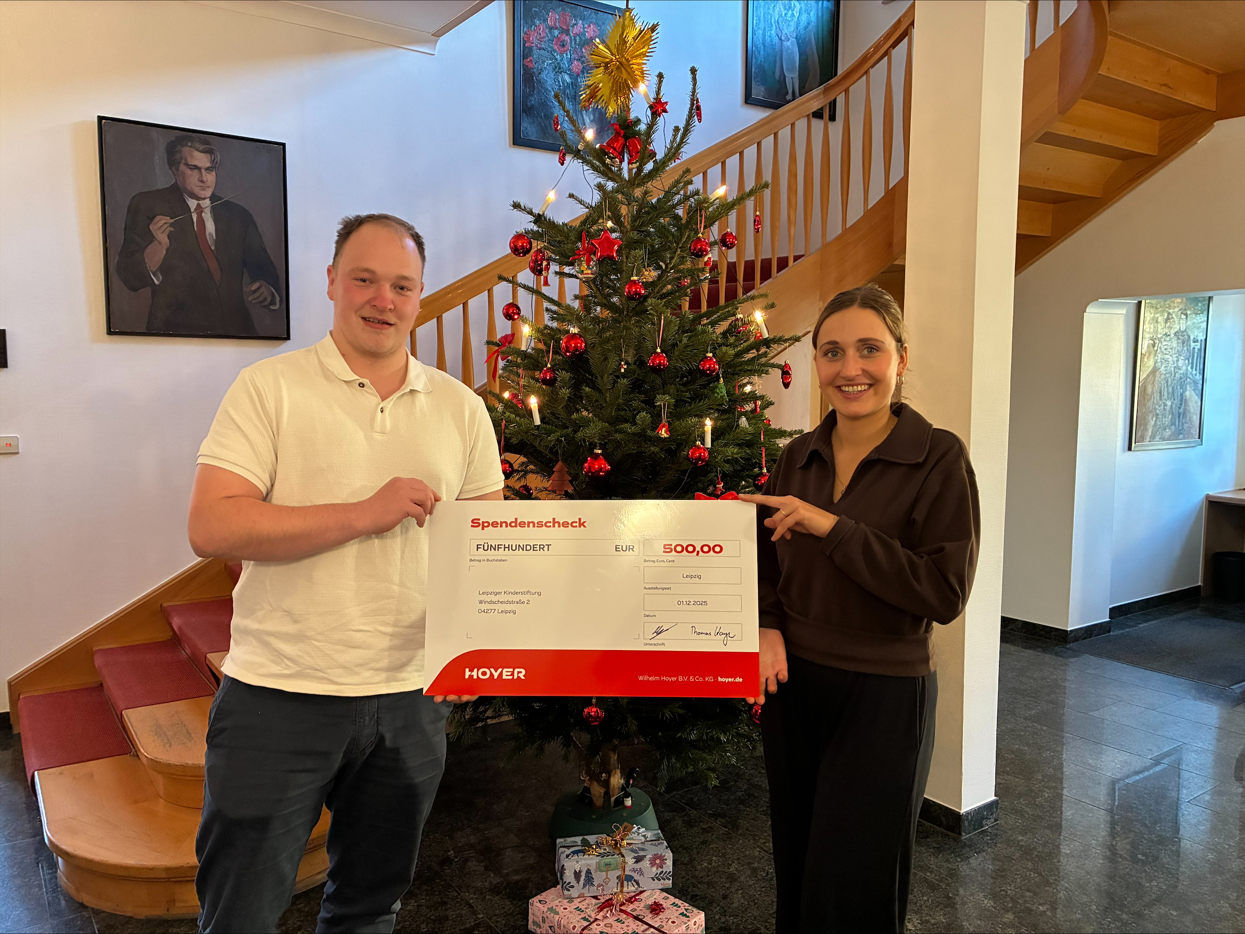 Niederlassung Sachsen-Thüringen spendet an Leipziger Kinderstiftung