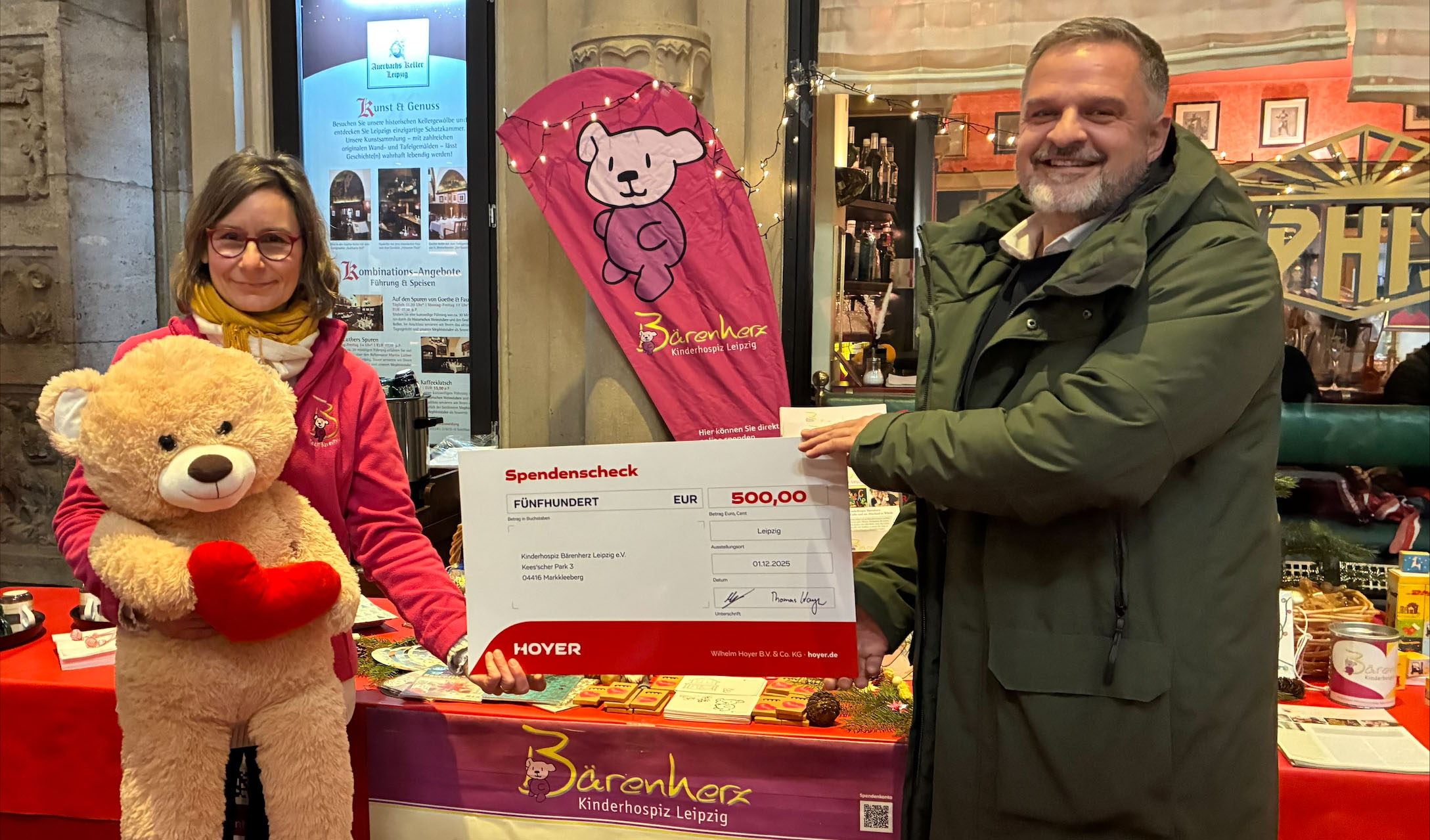 500 Euro für das Kinderhospiz Bärenherz