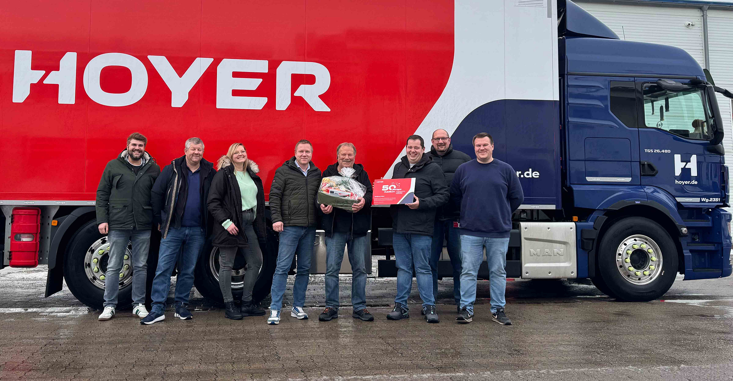 Wolfgang Krüger feiert 50-Jähriges bei Hoyer