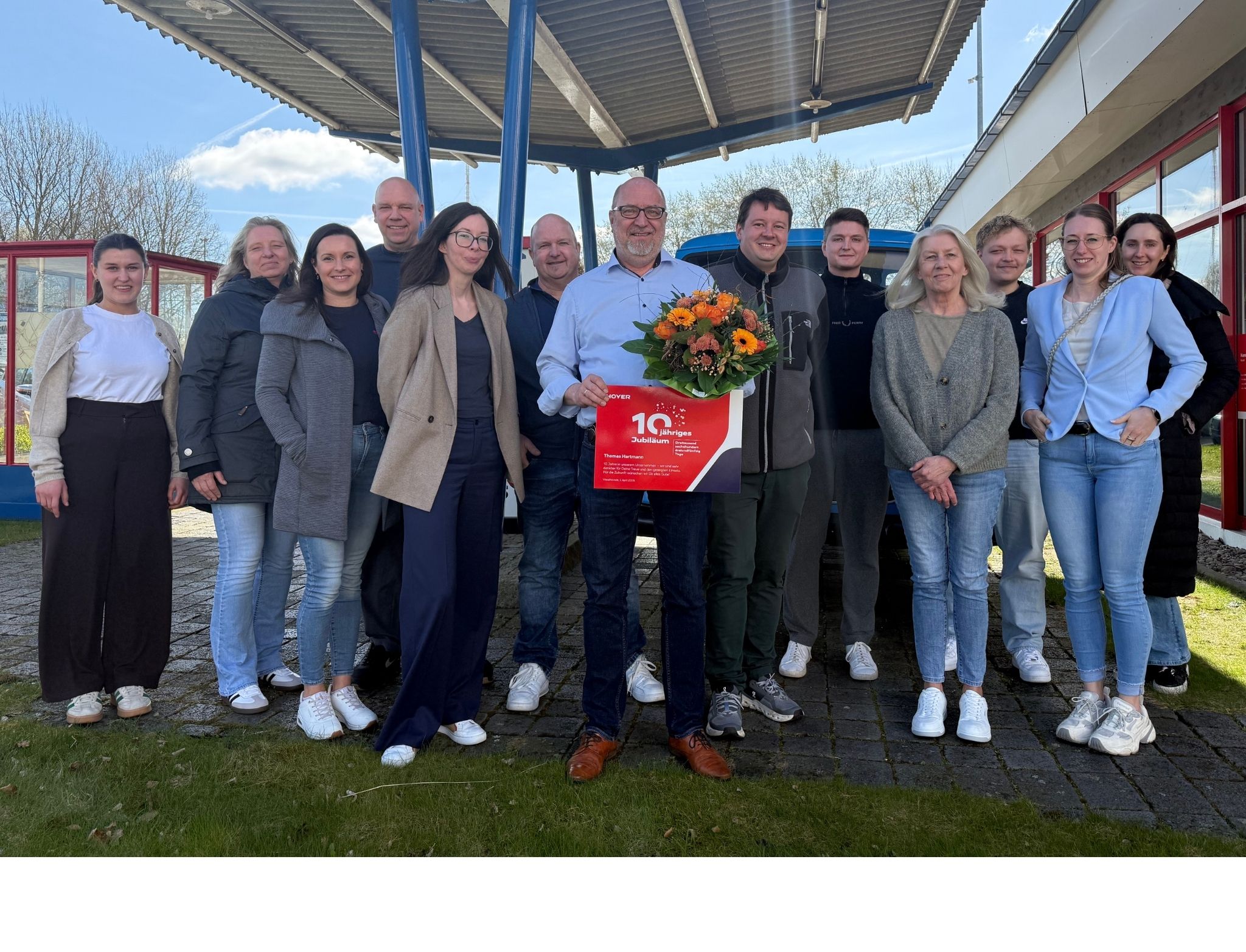 Seit zehn Jahren die Stimme für Hoyer