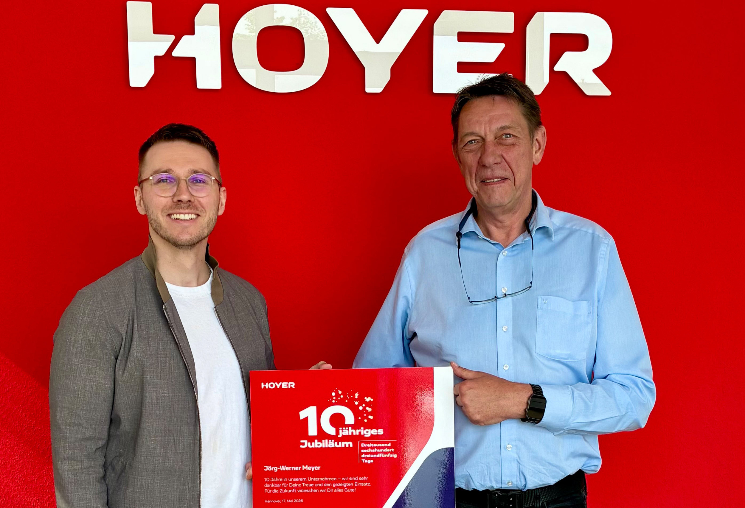 Zehnjähriges Dienstjubiläum von Jörg-Werner Meyer