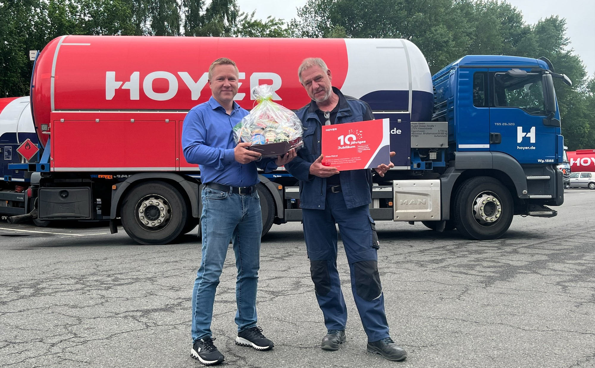 Klaus Pekrul seit zehn Jahren für Hoyer unterwegs