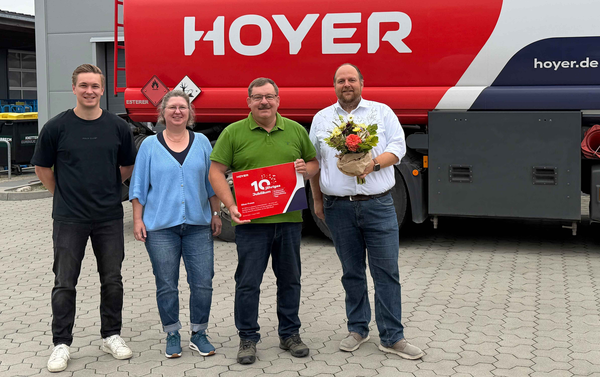 Oliver Froese feiert Betriebsjubiläum
