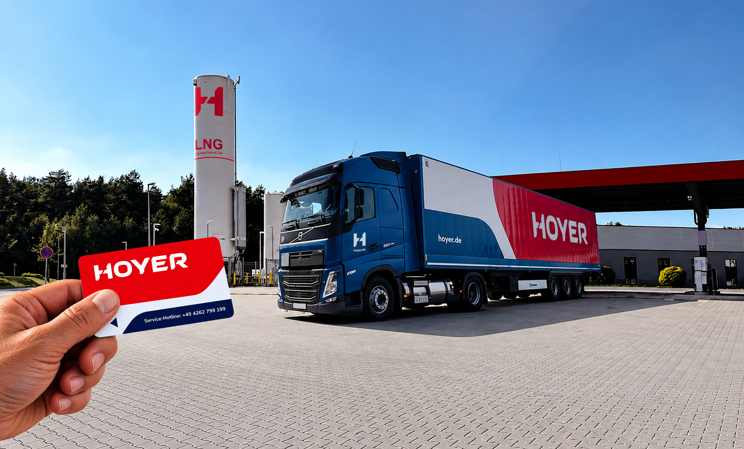Bio-LNG über die Hoyer Card tanken und richtig sparen